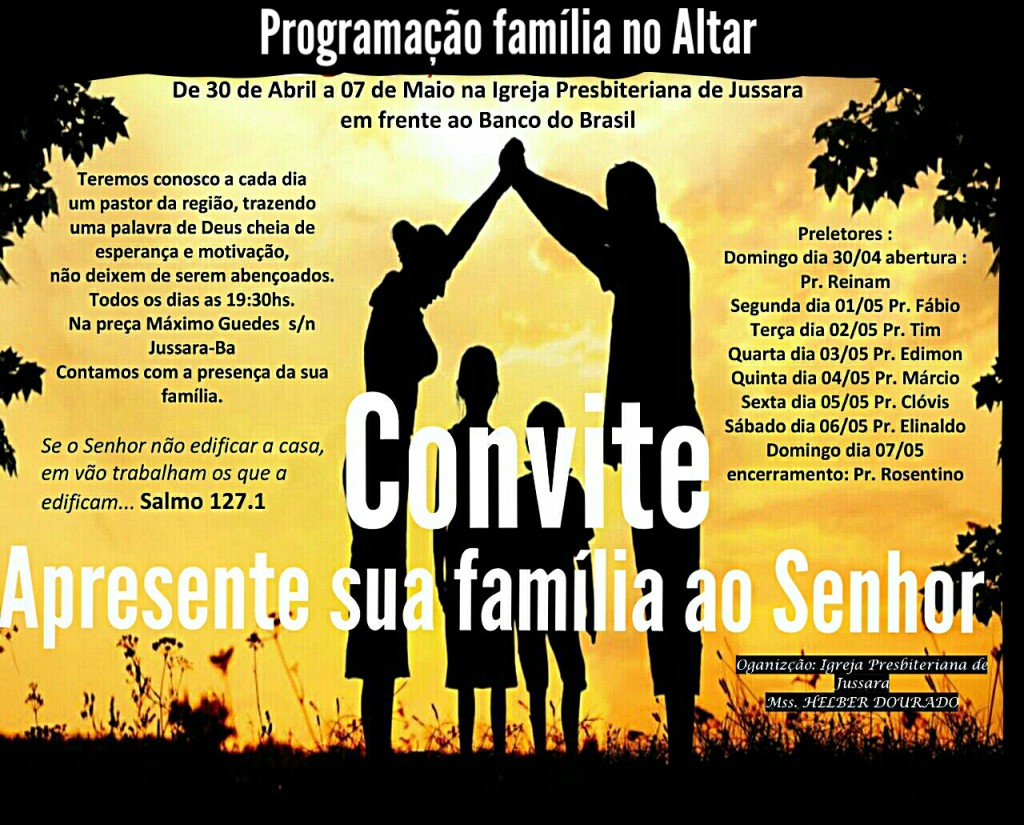 Família No Altar 2017 Web Para Cristo